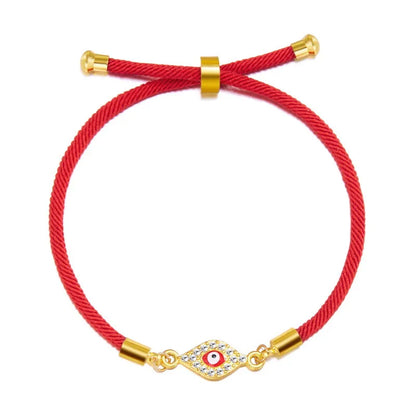 Simple Style Devil'S Eye Alloy Rope Wholesale Bracelets