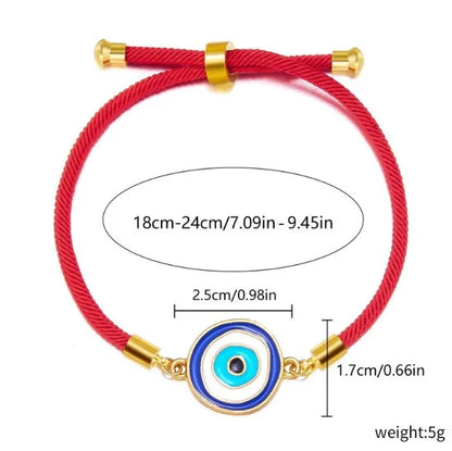 Simple Style Devil'S Eye Alloy Rope Wholesale Bracelets