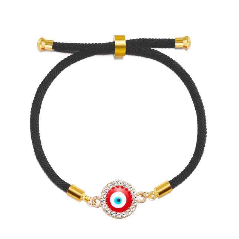 Simple Style Devil'S Eye Alloy Rope Wholesale Bracelets