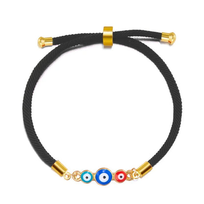 Simple Style Devil'S Eye Alloy Rope Wholesale Bracelets