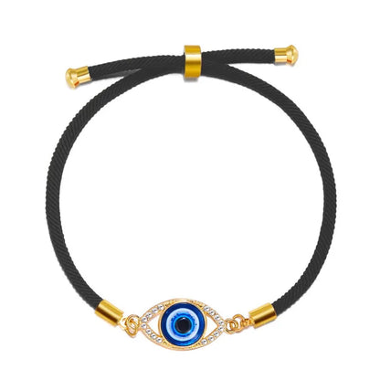 Simple Style Devil'S Eye Alloy Rope Wholesale Bracelets