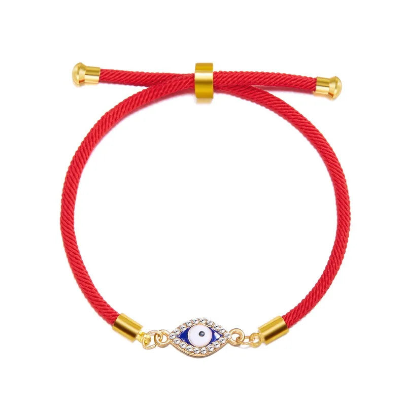 Simple Style Devil'S Eye Alloy Rope Wholesale Bracelets