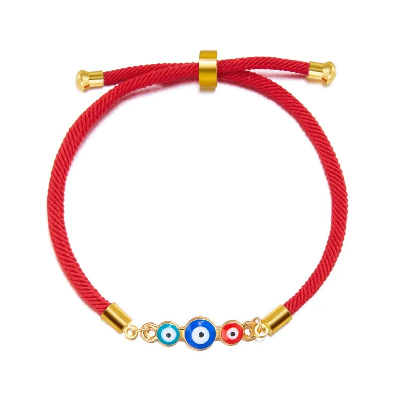 Simple Style Devil'S Eye Alloy Rope Wholesale Bracelets