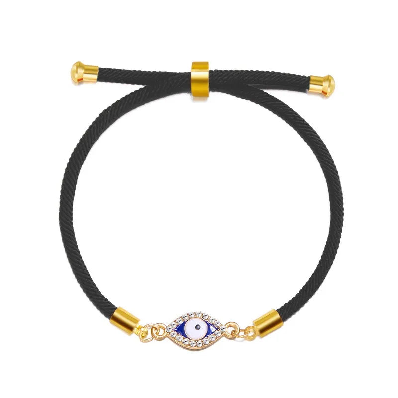 Simple Style Devil'S Eye Alloy Rope Wholesale Bracelets