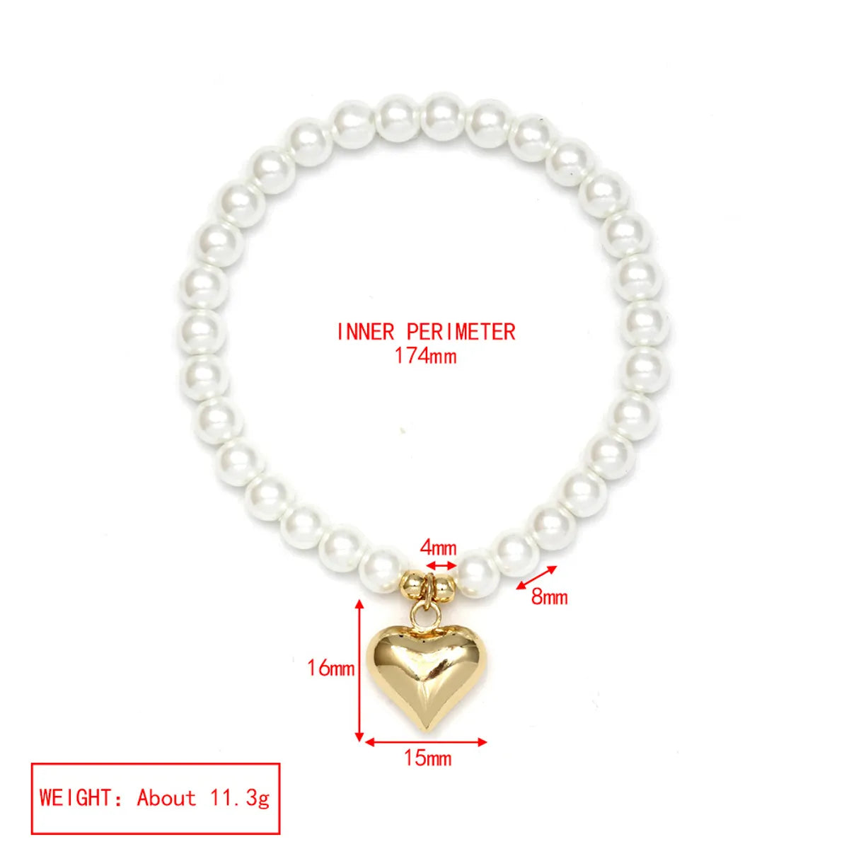 Simple Style Devil'S Eye Hand Of Fatima Artificial Pearl Glass Copper Wholesale Bracelets