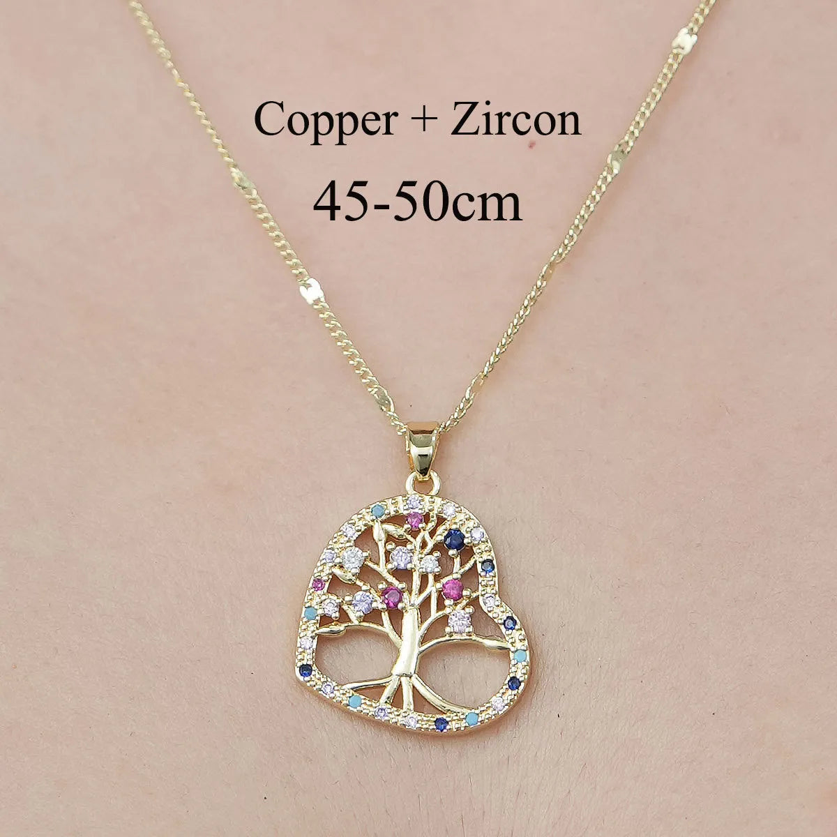 Simple Style Devil's Eye Heart Shape Owl Copper Plating Inlay Zircon Pendant Necklace