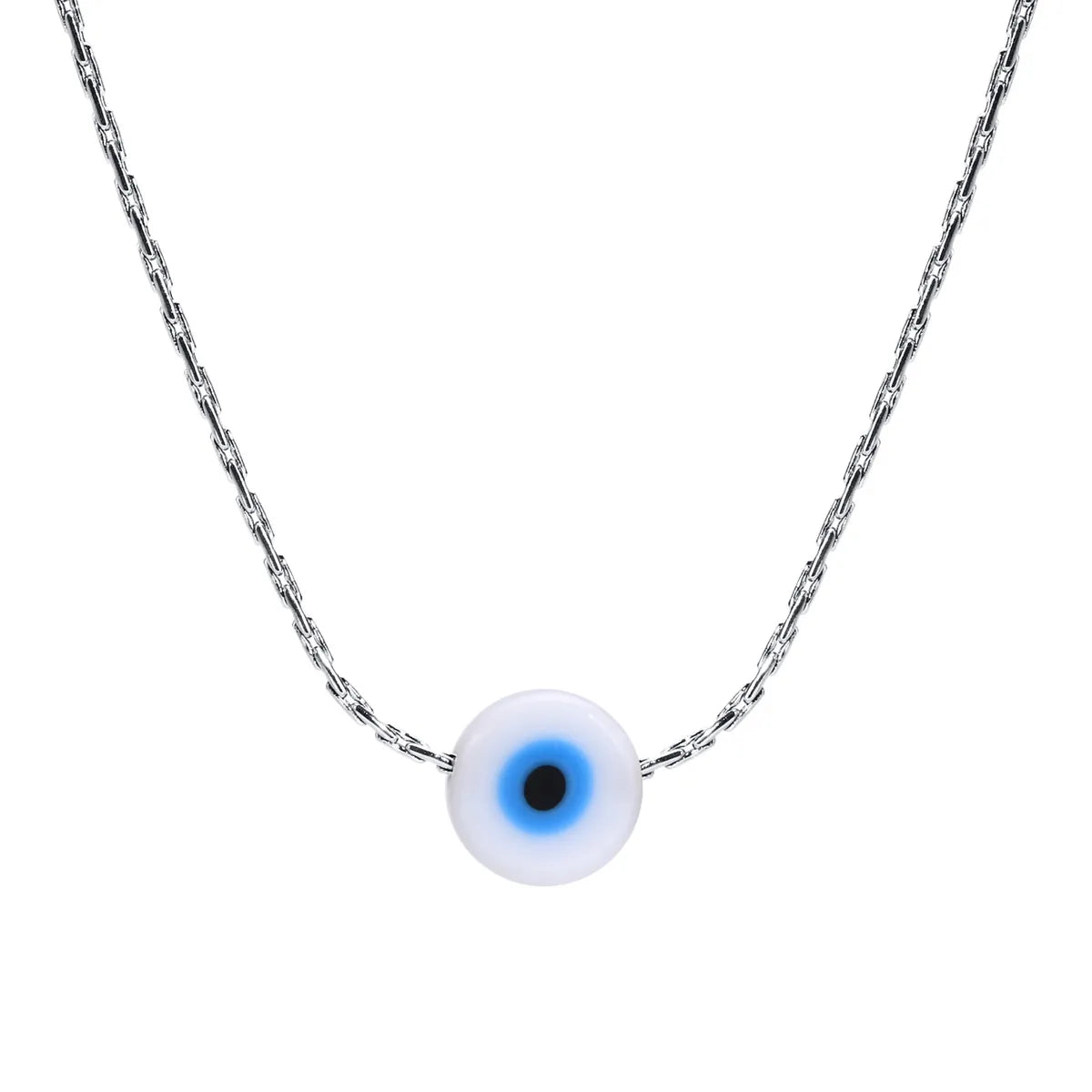 Wholesale Jewelry Simple Style Devil'S Eye Stainless Steel Gold Plated Plating Necklace