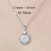 Simple Style Devil'S Eye Star Flower Copper Plating Inlay Zircon Pendant Necklace