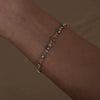 Wholesale Jewelry Simple Style Devil'S Eye Titanium Steel 18K Gold Plated Patchwork Bracelets Necklace