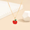 Simple Style Doctoral Cap Letter Rainbow Alloy Enamel Plating Women'S Pendant Necklace