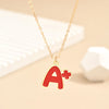 Simple Style Doctoral Cap Letter Rainbow Alloy Enamel Plating Women'S Pendant Necklace