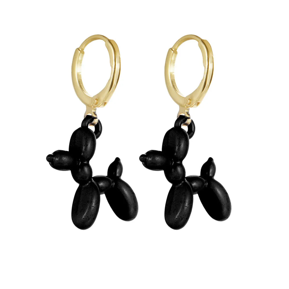 Simple Style Dog Alloy Plating Women'S Earrings 1 Pair