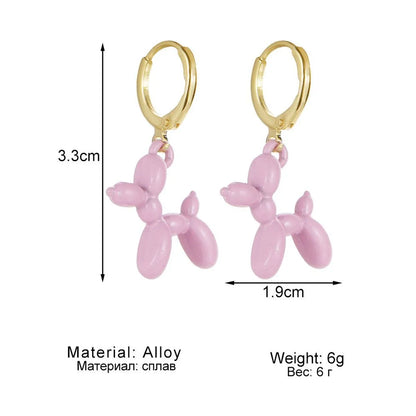 Simple Style Dog Alloy Plating Women'S Earrings 1 Pair