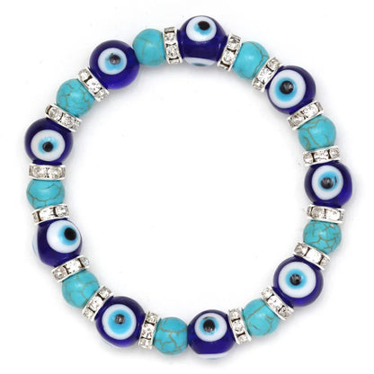 Simple Style Eye Alloy Glass Wholesale Bracelets