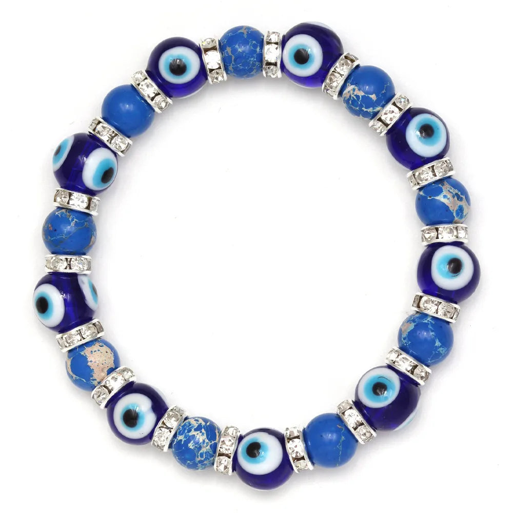 Simple Style Eye Alloy Glass Wholesale Bracelets