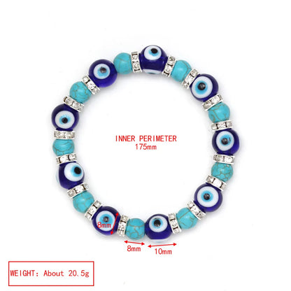 Simple Style Eye Alloy Glass Wholesale Bracelets