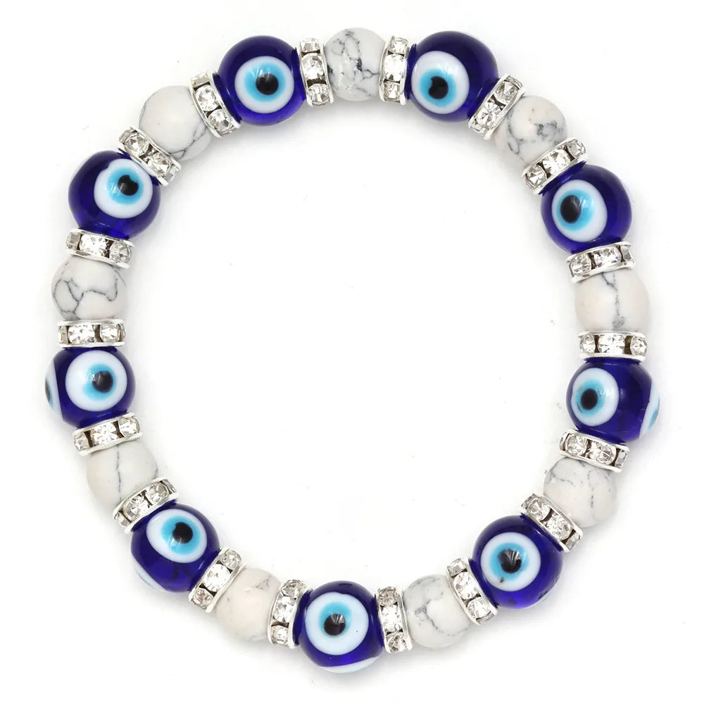 Simple Style Eye Alloy Glass Wholesale Bracelets