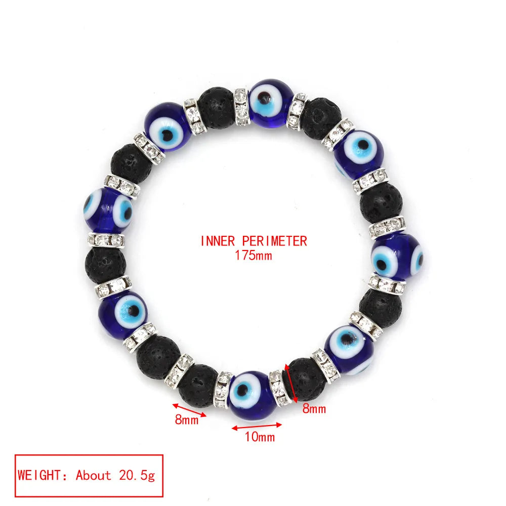 Simple Style Eye Alloy Glass Wholesale Bracelets