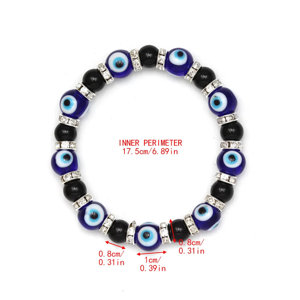 Simple Style Eye Alloy Glass Wholesale Bracelets