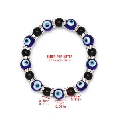 Simple Style Eye Alloy Glass Wholesale Bracelets