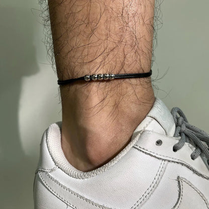 Simple Style Feather Stainless Steel Men's Anklet