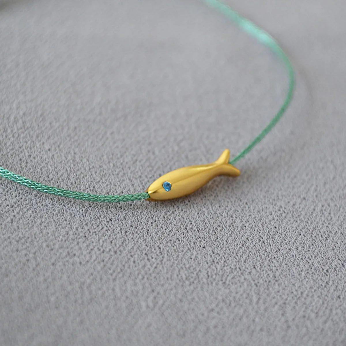 Simple Style Fish Nylon Copper Women'S Anklet