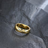 Simple Style Flame 304 Stainless Steel 18K Gold Plated Unisex Rings