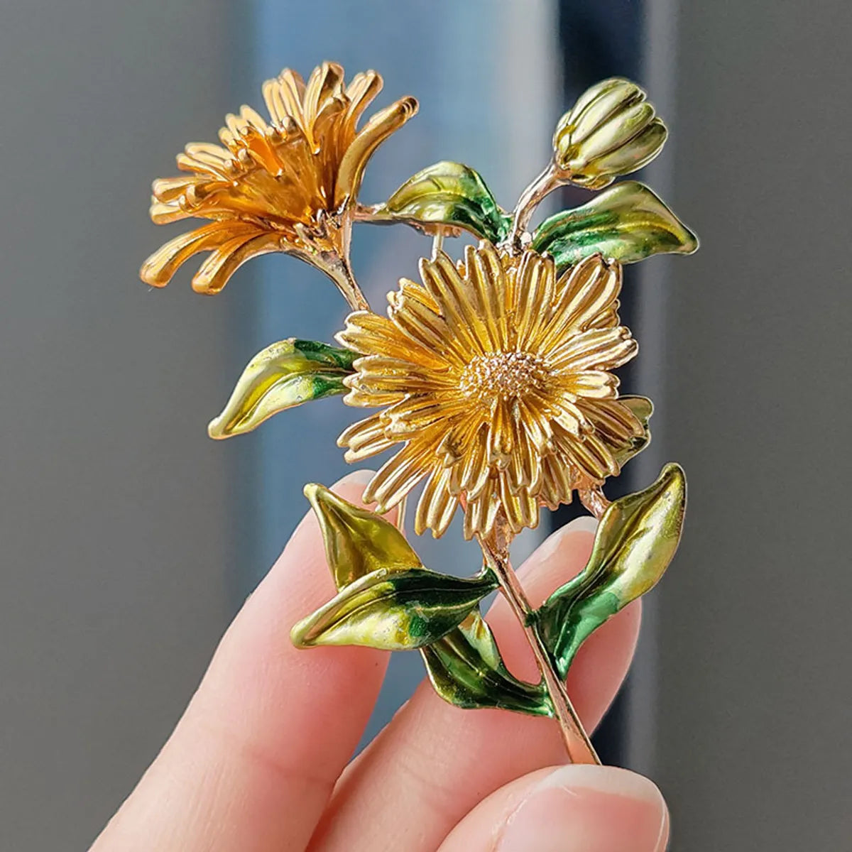 Simple Style Flower Alloy Enamel Plating Women'S Brooches