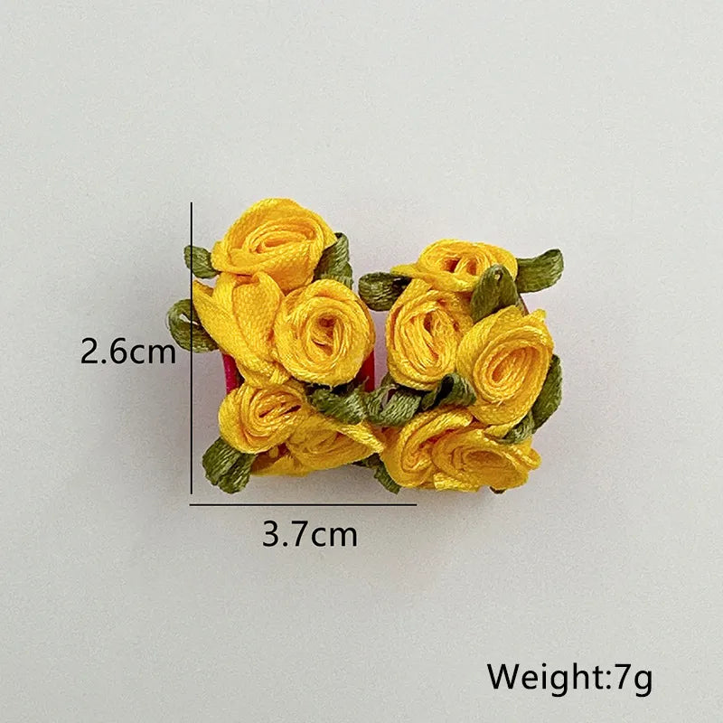 Simple Style Flower Alloy Handmade Women'S Ear Studs