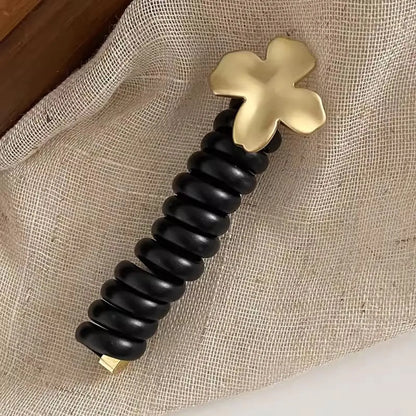 Simple Style Flower Alloy Plastic Hair Tie