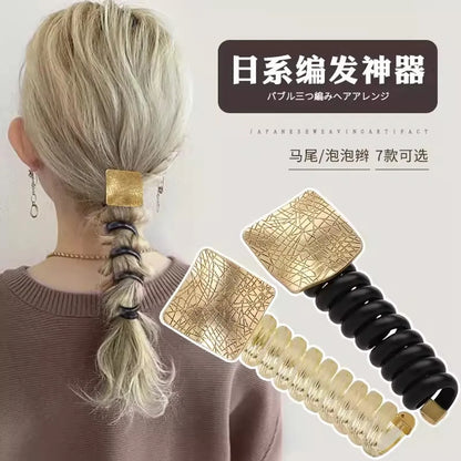 Simple Style Flower Alloy Plastic Hair Tie