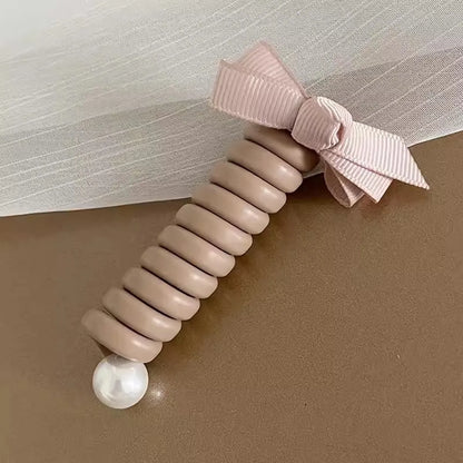 Simple Style Flower Alloy Plastic Hair Tie