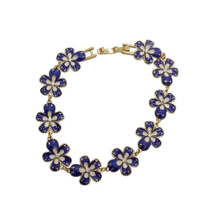 Simple Style Flower Alloy Plating Gold Plated Women'S Bracelets