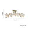 Simple Style Flower Alloy Plating Hair Claws