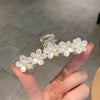 Simple Style Flower Alloy Plating Hair Claws