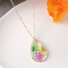 Pastoral Simple Style Flower Alloy Resin Wholesale Pendant Necklace