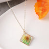 Pastoral Simple Style Flower Alloy Resin Wholesale Pendant Necklace