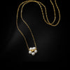 304 Stainless Steel 18K Gold Plated Simple Style Plating Flower Pendant Necklace