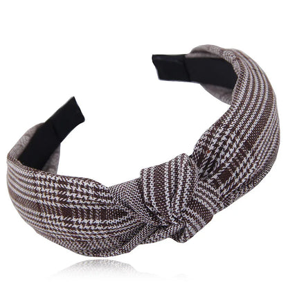 Simple Style Flower Bow Knot Twist Cloth Hair Band