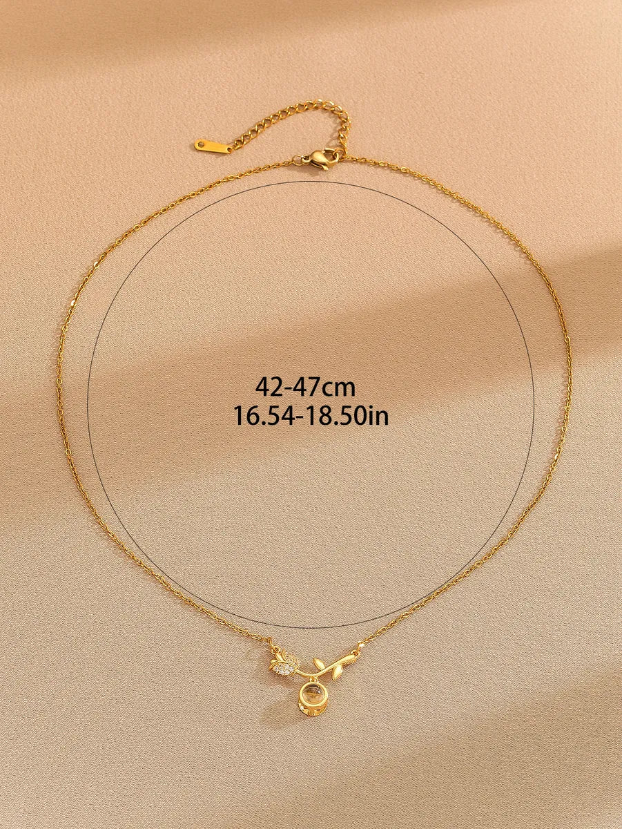 Simple Style Flower Copper 18k Gold Plated Pendant Necklace