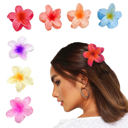 Simple Style Flower Hair Claws