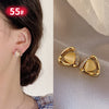 1 Pair Simple Style Flower Inlay Mixed Materials Rhinestones Ear Studs