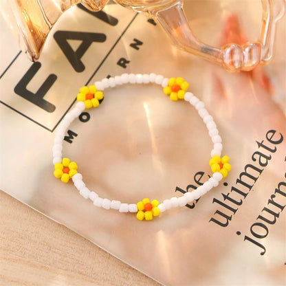 Simple Style Flower Plastic Wholesale Bracelets