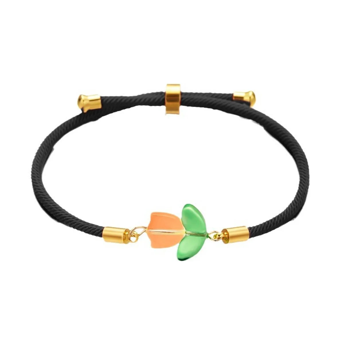 Simple Style Flower Resin Polyester Braid Women's Bracelets