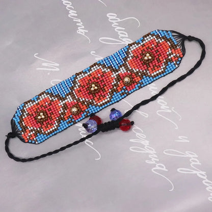 Simple Style Flower Seed Bead Patchwork Women's Bracelets