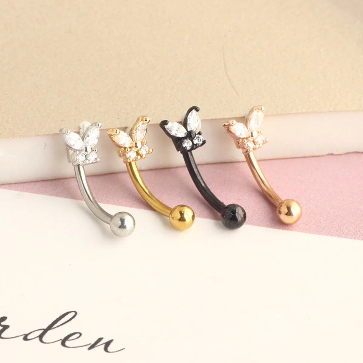 Simple Style Flower Stainless Steel Metal Earrings Ear Studs