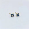 Simple Style Flower Sterling Silver Inlay Artificial Diamond Ear Studs 1 Pair