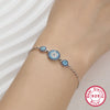 Simple Style Flower Sterling Silver Plating Inlay Zircon 18k Gold Plated White Gold Plated Bracelets