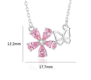 Simple Style Flower Sterling Silver Plating Pendant Necklace