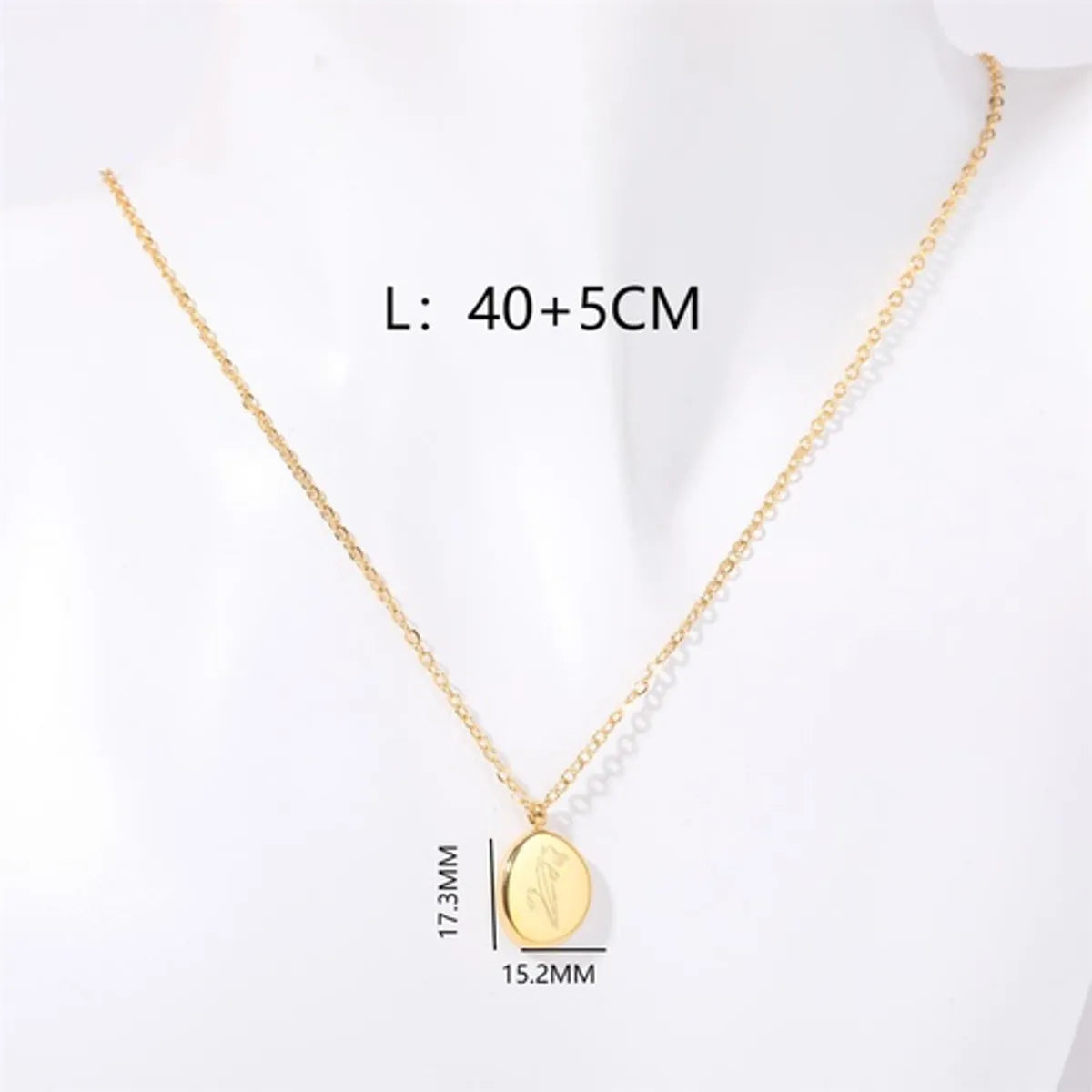 201 Stainless Steel 304 Stainless Steel Titanium Steel Gold Plated Simple Style Plating Flower Pendant Necklace